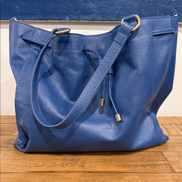 Laggo Handbags - LAGGO Blue Leather Shoulder Bag